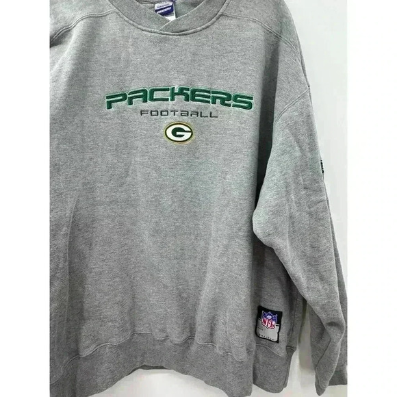 NFL Team Apparel/Reebok Men's Green Bay Packers Crew Neck Sweatshirt XL Football - Picture 2 of 6